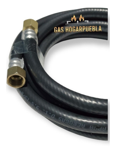 Manguera Para Gas 3mts Doble Campana 3/8