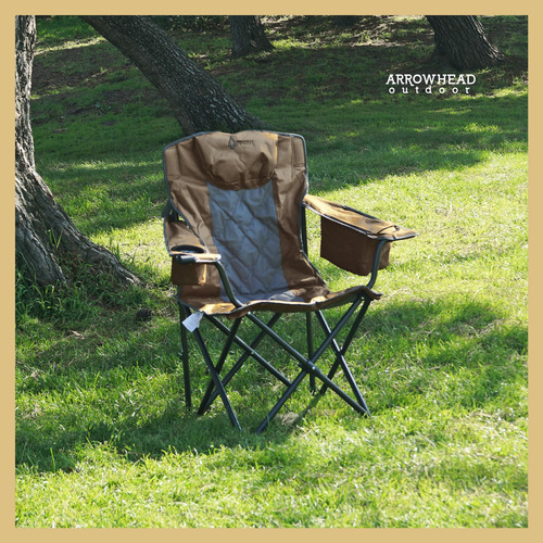 Silla Plegable Portátil Para Acampar Con Enfriador Y Portava