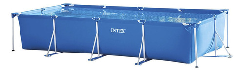 Piscina estructural rectangular Intex 28279 con capacidad de 7127 litros de 4.5m de largo x 2.2m de ancho  azul