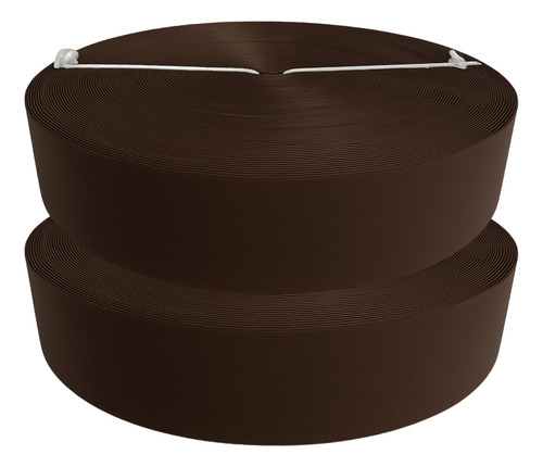 Cinta Rompevientos Plastica Malla Ciclonica Rollo De 20 M2 Ancho 6.3 Cm Color Café