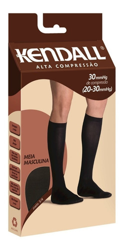 Meia Kendall 3/4 Alta Compressão Masculina Kendall