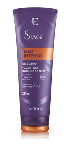Shampoo Siàge Liso Intenso 4d 250ml - Eudora