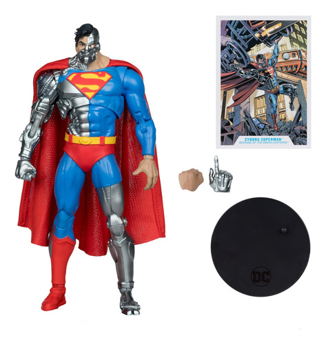 Boneco Cyborg Superman Dc Multiverse Mcfarlane Lacrado