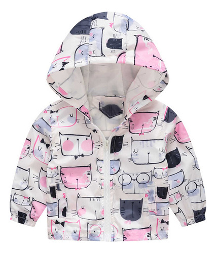 Chaqueta Con Capucha Para Niños Y Niñas, Bonitas Flores, Est