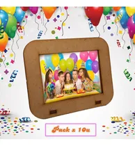 Comprar Portarretratos En Fibrofácil Souvenirs Cumpleaños X 10unid
