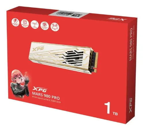 Ssd Adata M.2 1tb Xpg Mars 980 Pro Nvme - Smar-980p-1tci Branco