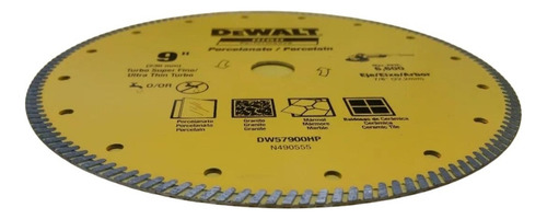 Grinder 9 con disco de diamante para azulejos de porcelana, 230 mm, Dewalt