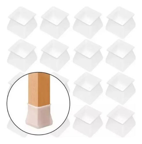 Fj Protetor De Pernas De Silicone Para Mesa E Cadeira Com
