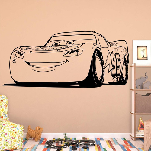 Vinil Decorativo 6021 Cars Rayo Mcqueen Grande