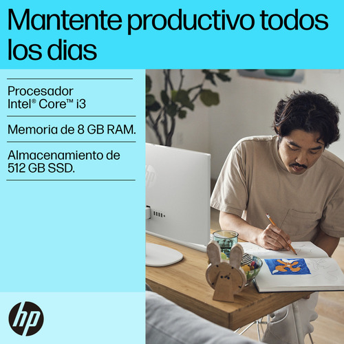 Hp All In One 22-dg0000la Intel Core I3 8gb Ram 512gb Ssd Blanco