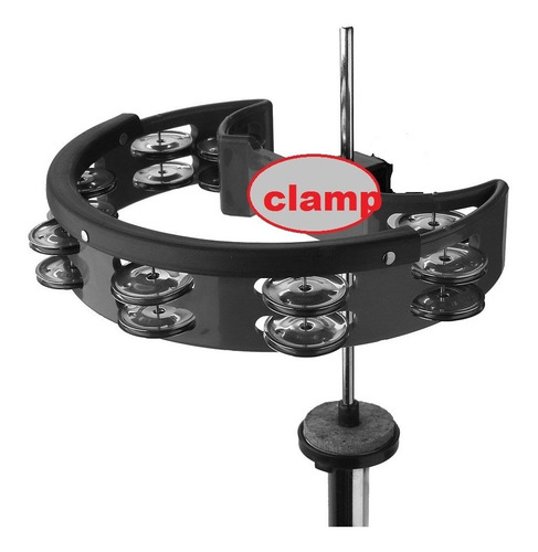 Clamp Pandereta Tambourine Para Bateria Kit