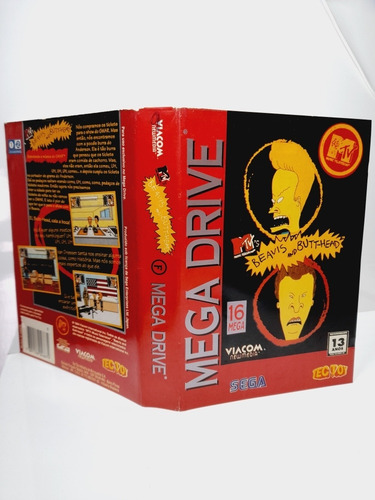 Beavis And Butt-head Mega Drive Encarte Original. (Usado)
