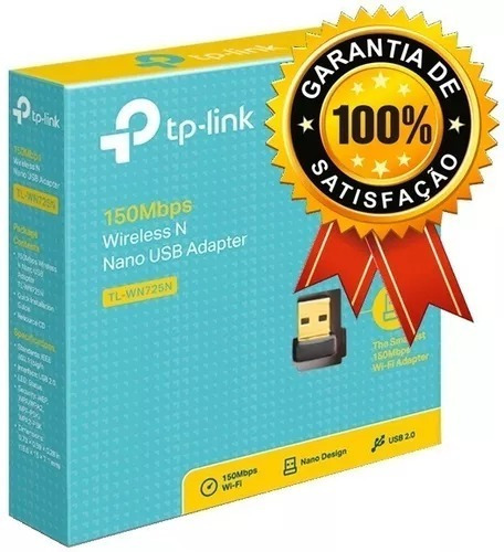 Adaptador Wireless Usb Nano N 150mbps Tp-link Tl-wn725n 