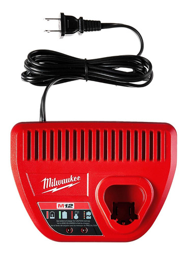 Cargador De Batería Milwaukee 12v 48-59-2401 M12 Con Led Ind