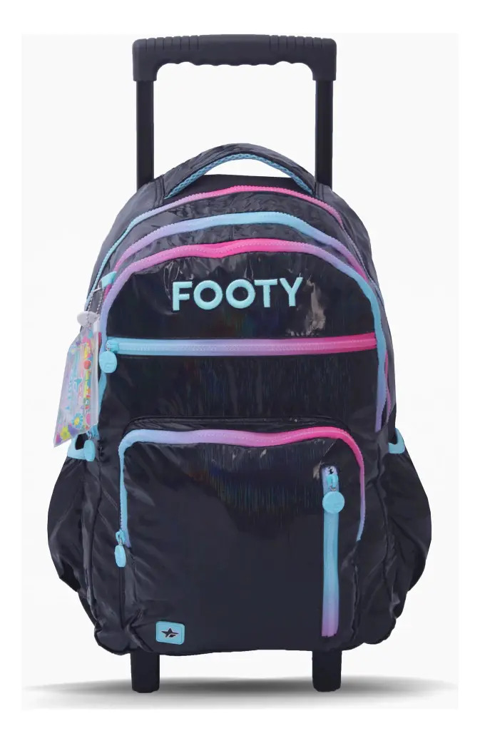 Mochila Carrito Footy 18 Colorland Negro