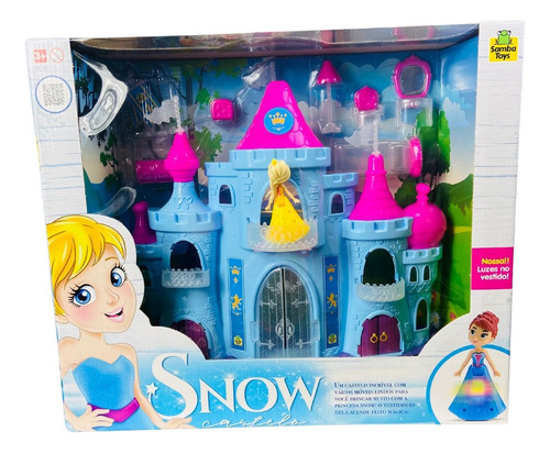 Brinquedo Infantil Menina Snow Castelo Princesa Samba Toys
