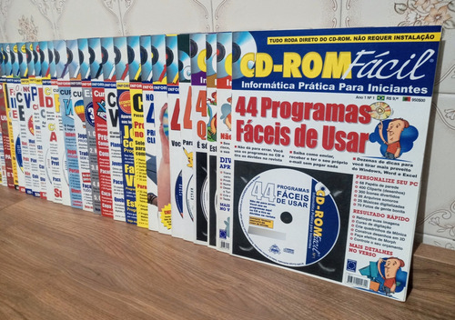 Coleção 32 Revistas Cd-rom Fácil S/ Discos - Usadas (Usado)