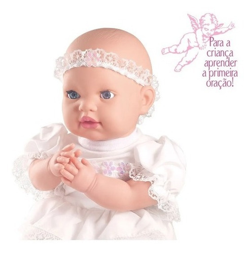 Imagem 2 de 6 de Boneca Menina Infantil Bebe Nenem Reza Ora - O Pai Nosso