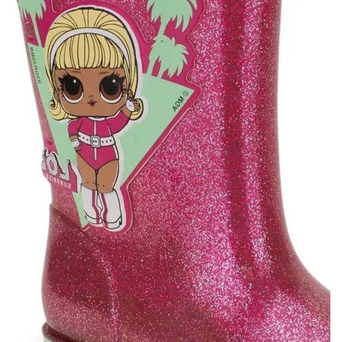 Bota Galocha Infantil Feminina Lol Gloss Galocha 22212 Maico