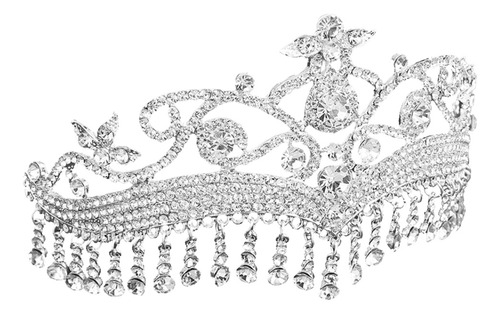 Diadema De Estilo Árabe Con Forma De Tiara De Novia Con Borl