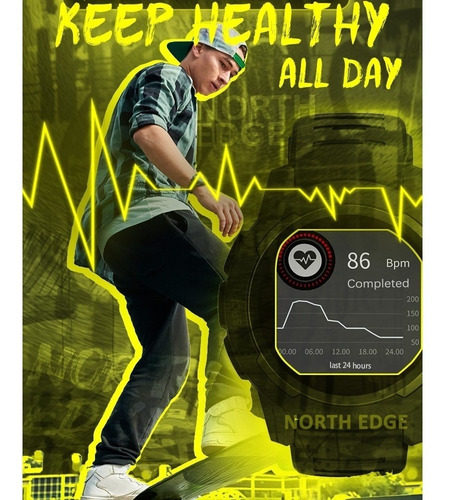 Smartwatch North Edge Mars 2 Monitor Salud Deportes