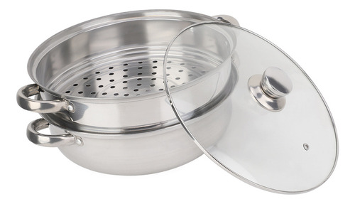 Panela De Aço Inoxidável Steamer De 27 Cm/11 Polegadas, Pane