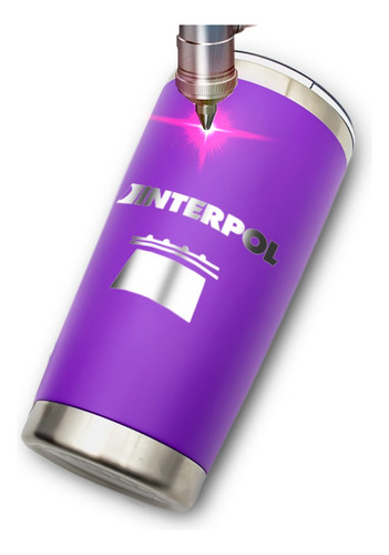 Termo Yite Morado 500 Ml Grupo Interpol Bright Lights Vector