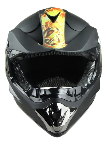 Casco iron racing negro mate sale