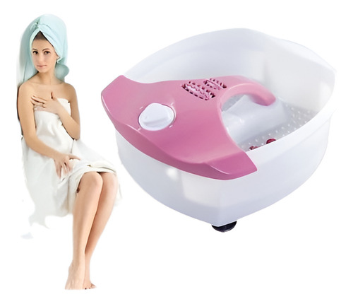 Baño Relajante Burbuja Portátil Calor Hf Vibración Pie Spa M