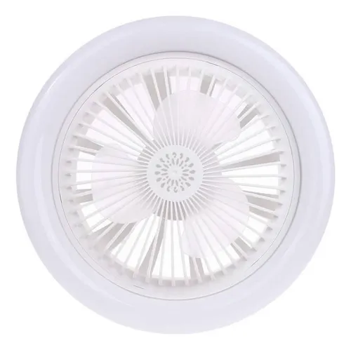 Ventilador De Techo Con Luz Led 36w 3 Niveles Diginet Estructura Blanco Aspas Blanco Diámetro 25 Cm