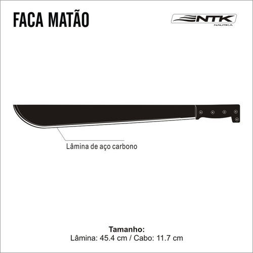 Imagem 5 de 5 de Facão Nautika Matão 321260