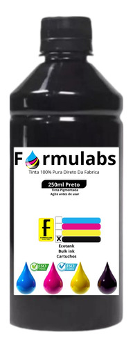 250ml Tinta Pigmentada Para Epson L375 L395 L3150 L3110 3250