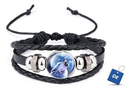 Pulseras De Lobo Y Luna En Stock