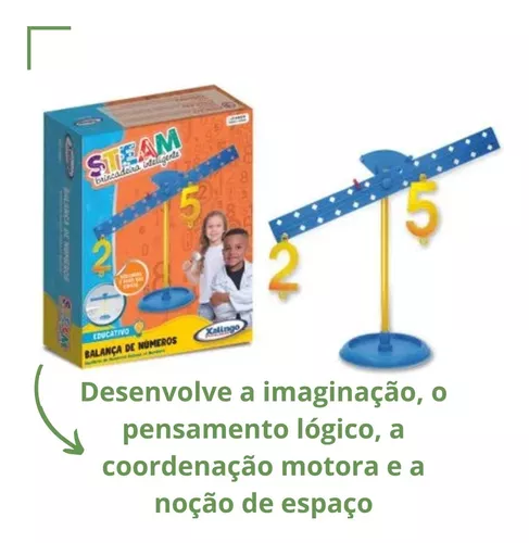 Jogo Educativo Balança Pesos E Equilibrando Números 24 Pçs