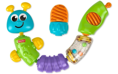 Fisher Price Bebé Oruga Colores Juguete Gusano Unir Texturas