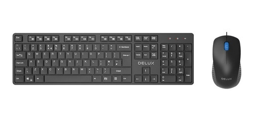 Teclado Y Mouse Alambrico Sin Sonido 