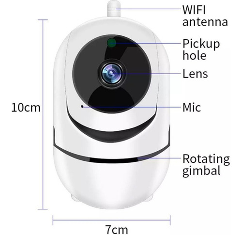 Camara Ip Wifi Full Hd 1080p Real Ptz Alarma Visión Nocturna