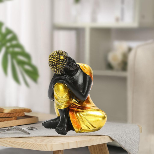 Estatua De Buda Para Dormir Indio, Pequeña Figura Serena,