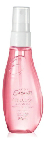 Seducción Mini Body Splash Avon Encanto 80ml Mora Champagne