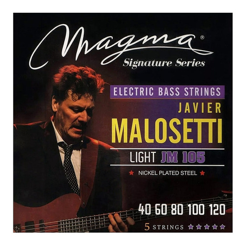 Encordado Bajo Eléctrico Magma Jm105 Malosetti 040/120 5cdas