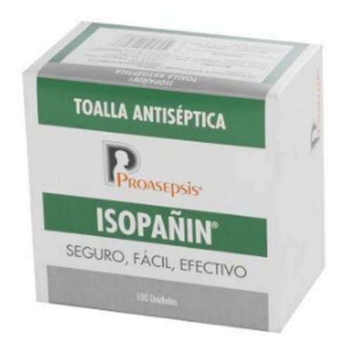 Toalla Antiseptica  Isopañin X 100 Unidades