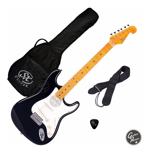 Guitarra Electrica Sx Rock + Funda + Correa + Pua +