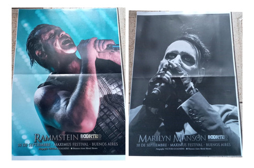 Posters Dobles Heavy Metal El Corte 30x40 Por Unidad (Usado)