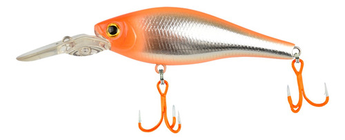 Isca Artificial Shugan Shad 60mm - Ikigai H001 Cor Cinza E Laranja