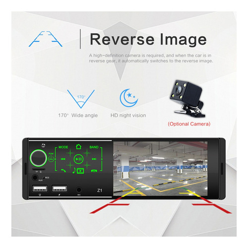 Ecrã De Rádio Digital Audio Estéreo Del Coche De 4,1 Polegad