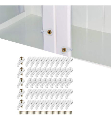 2 X 50 Piezas Clips De Retenedor De Vidrio Clips De Soporte
