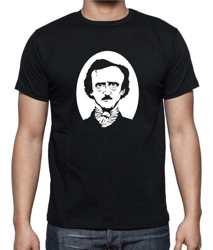 Remera Hombre Edgar Allan Poe 100% Algodon Vinilo Textil