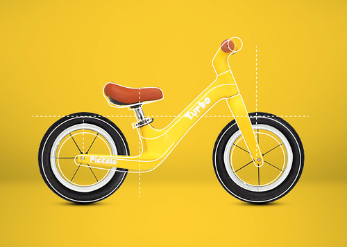 Entrenamiento De Bicicleta Infantil Balance R12 Piccolo Azul