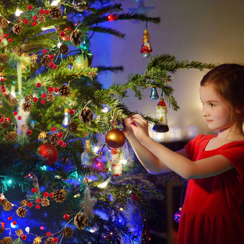Cadena De Luces Led Navideñas Para Decoración En Forma De Co