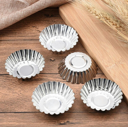Y 50 Unidades Moldes Para Mini Tartaletas De Acero